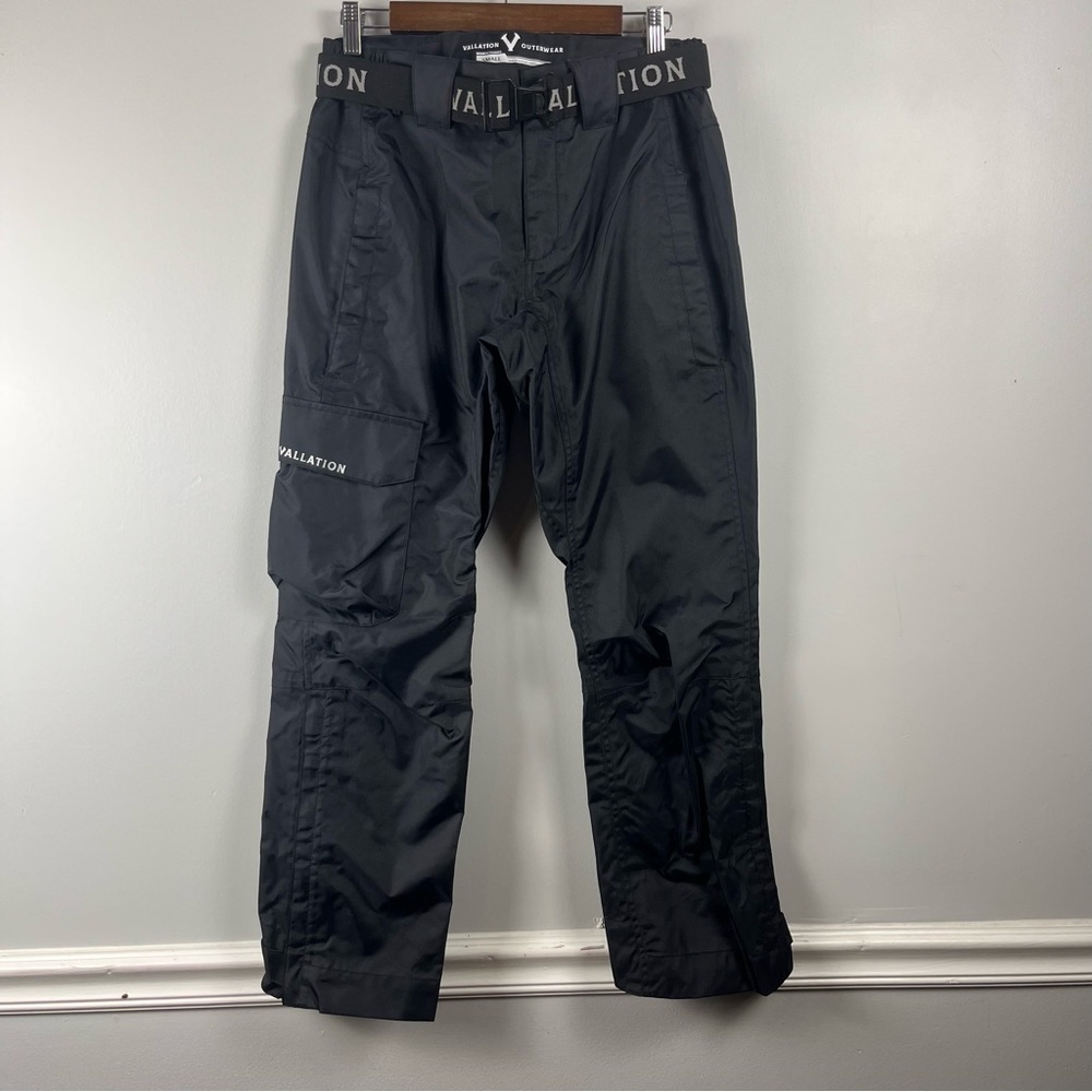 VALLATION OUTERWEAR DARK RAIN WATERPROOF PANTS women’s size small
